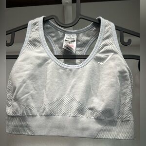 Gymshark Light Gray Sports Bra, size xsmall